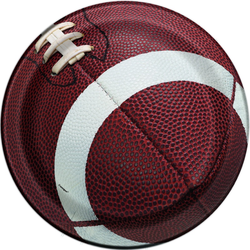 7 in. Football Paper Plates 8 ct.