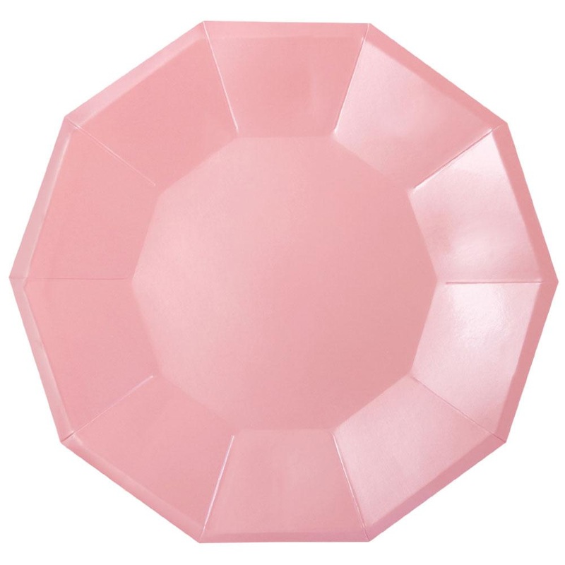 9 in. Pink Foil Dinner Plate  10 ct.