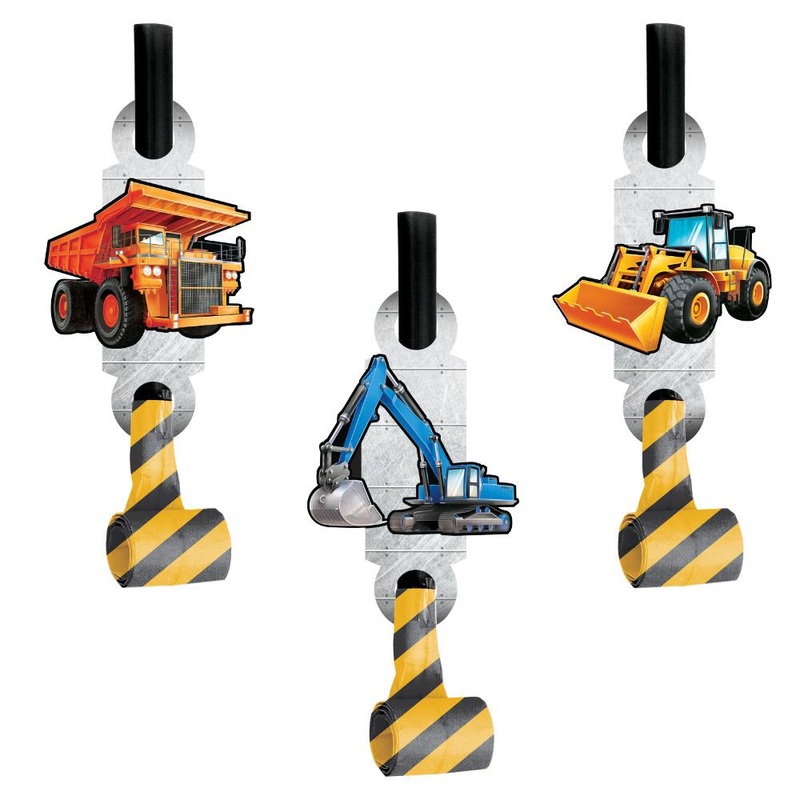 Big Dig Construction Blowouts with Medallion 8 ct.