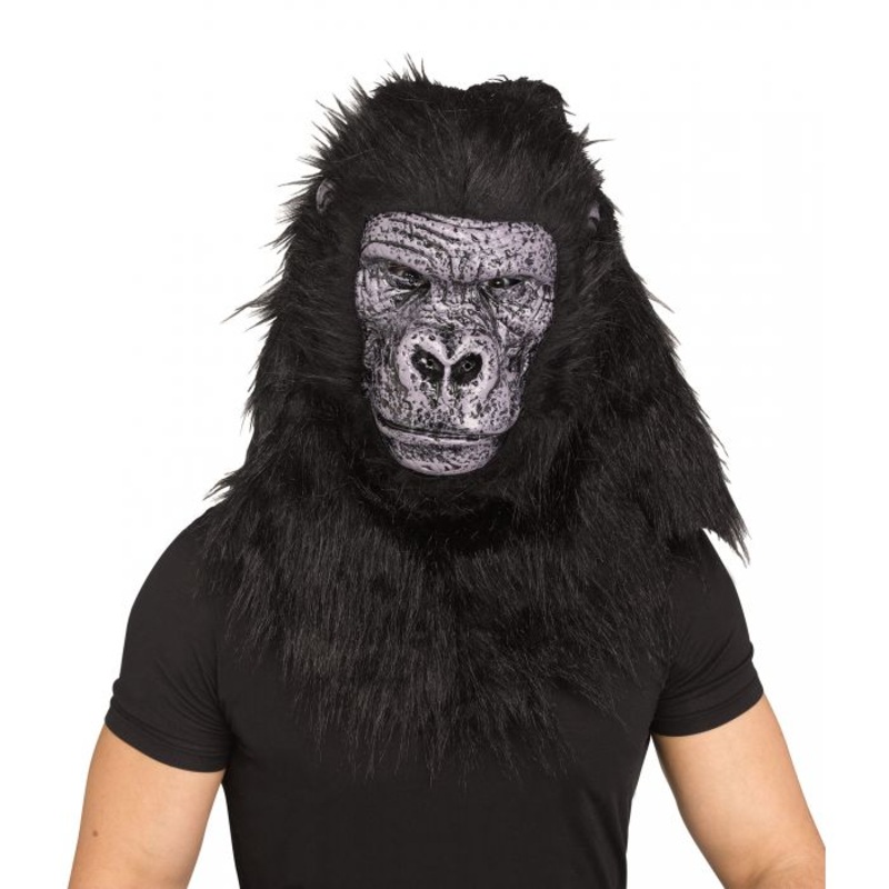 DELUXE GORILLA PLUSH MASK