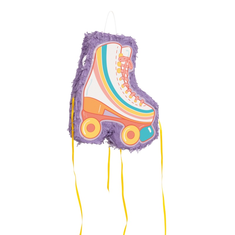 Rainbow Roller Skate Pop-Out Pinata