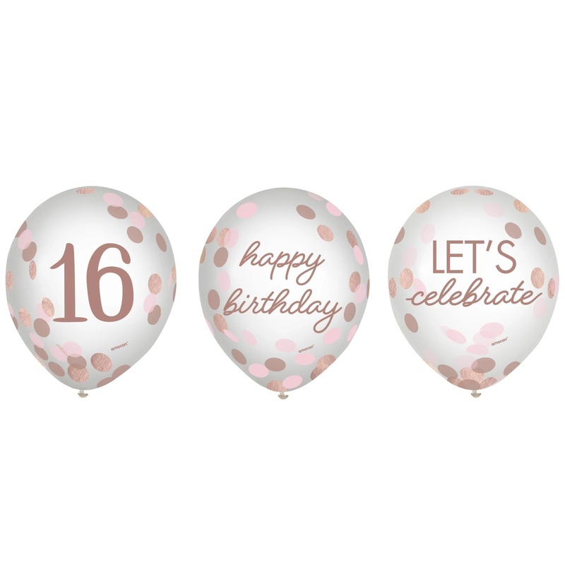 Sweet Sixteen Confetti Balloon