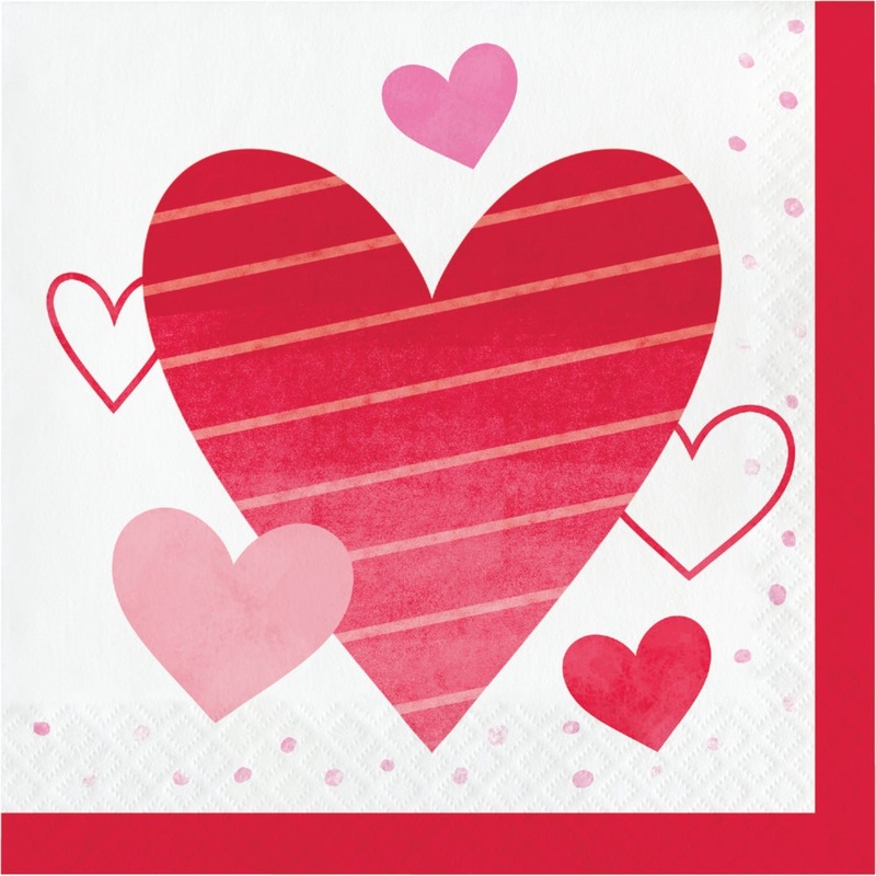 Valentines Day Lunch Napkins 16 ct.