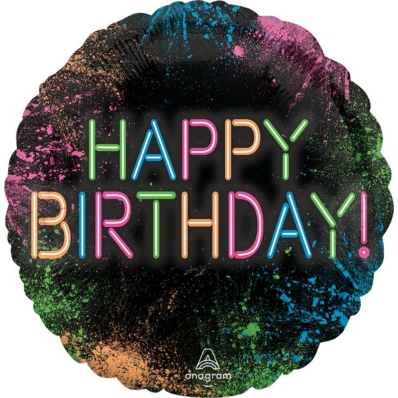 17" LET'S GLOW CRAZY FOIL BALLOON