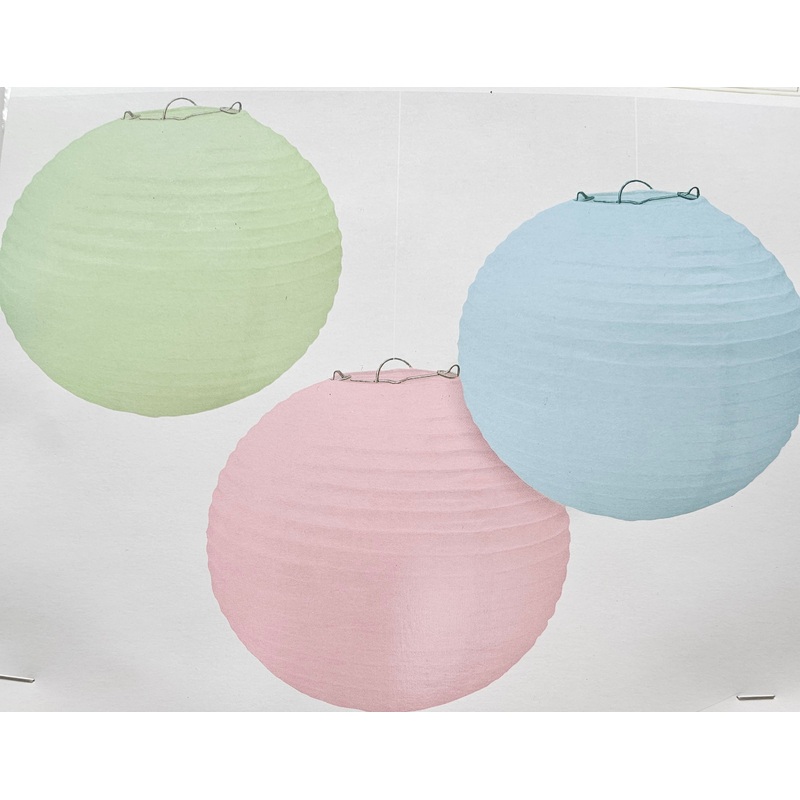 Paper Lantern- Pastel Colors 3 ct.