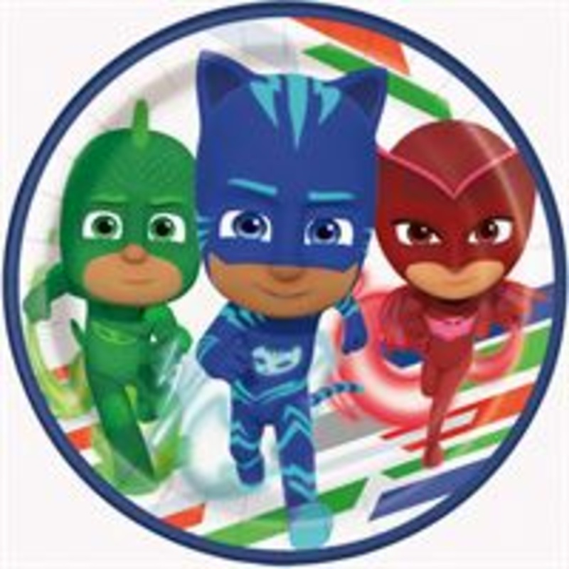 PJ Masks Round 7 Dessert Plates  8ct
