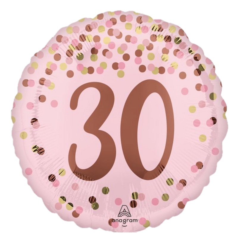 18" Happy 30th Birthday Pretty Pink