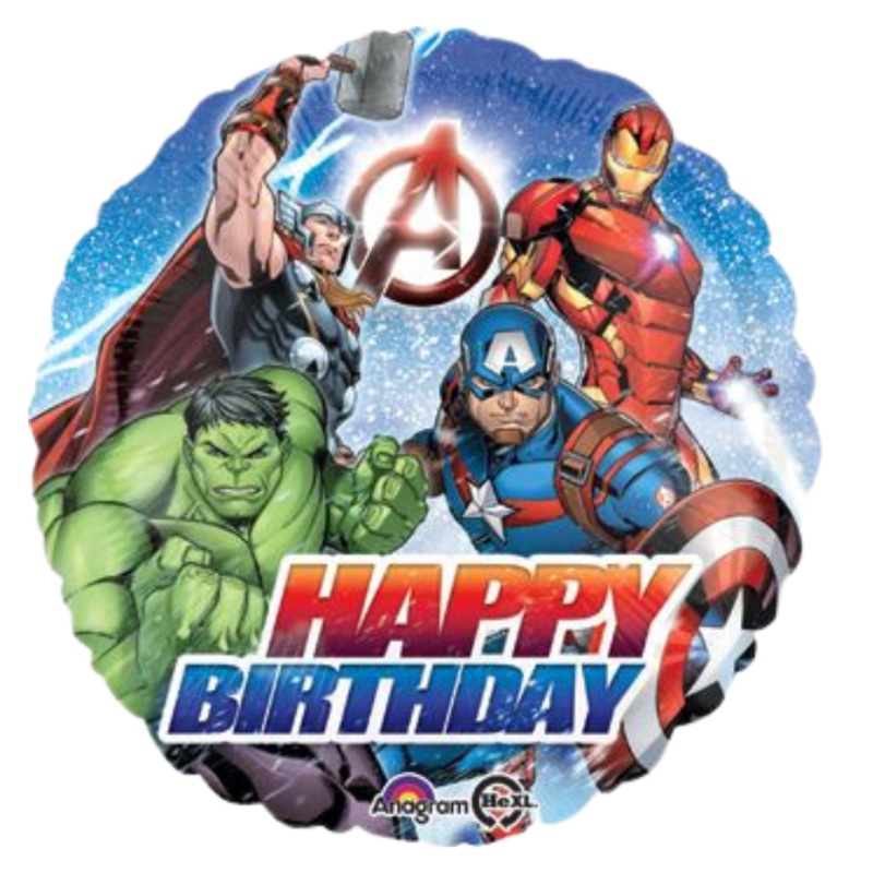 18" Happy Birthday Avengers Animated
