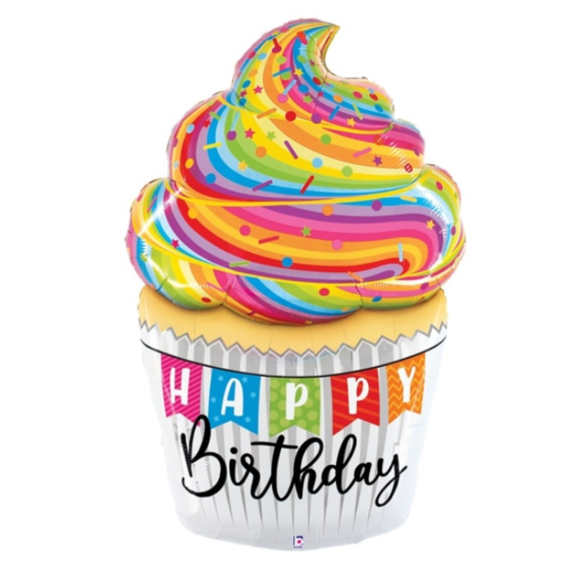 60" HBD Cupcake Special Delivery