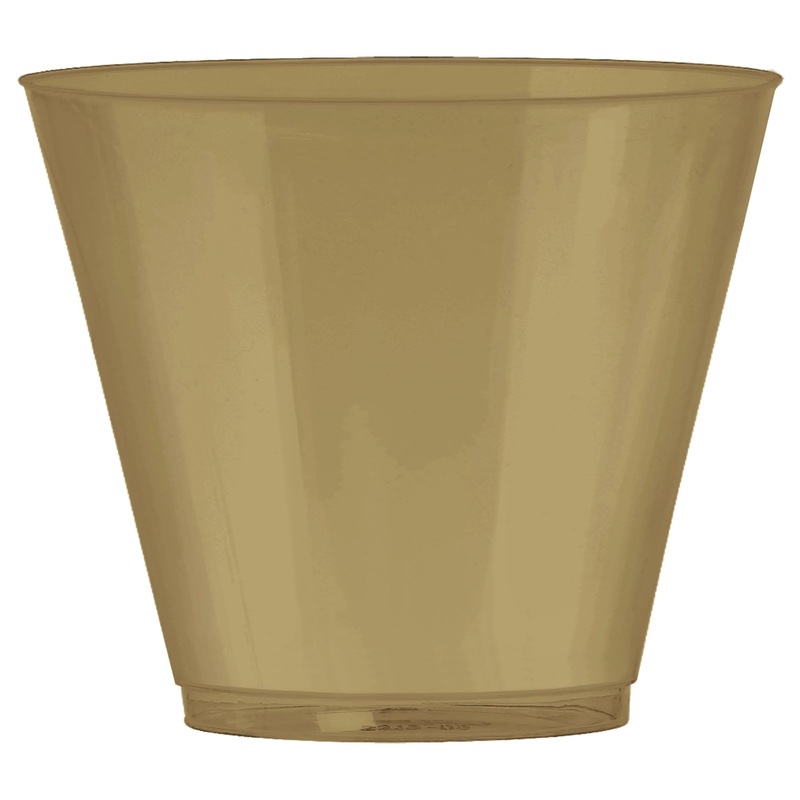 9oz. Gold Plastic Cup 72 ct.