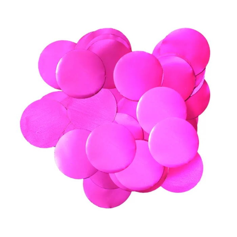 25mm Metallic Hot Pink Confetti 50 grams