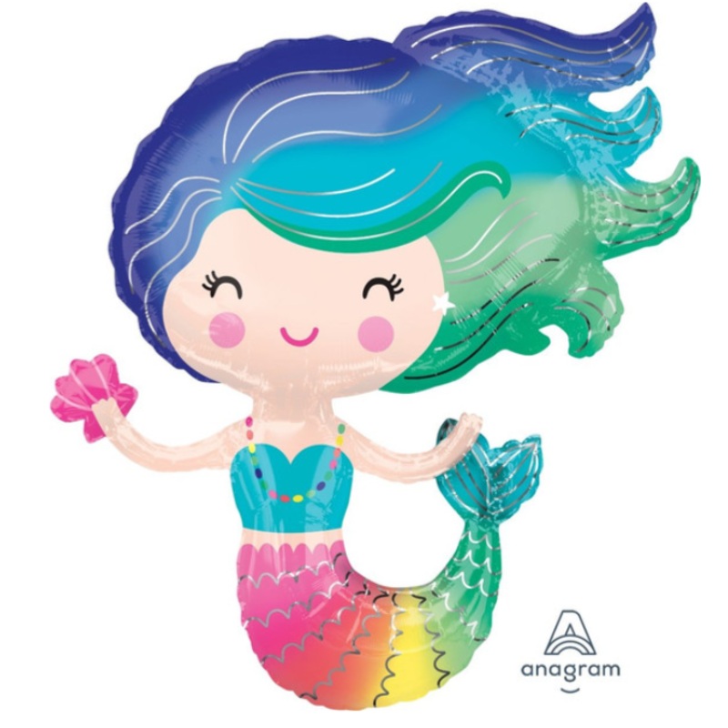 30" Mermaid Colorful