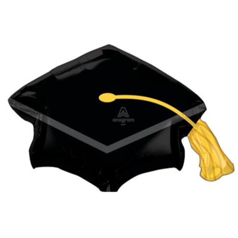 31" Grad Cap Black