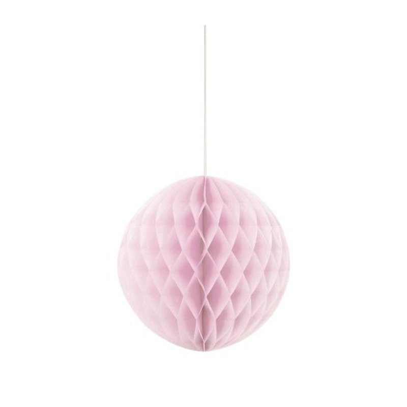 Baby Pink Honeycomb Ball Party Hanging Decorations 8 Inches
