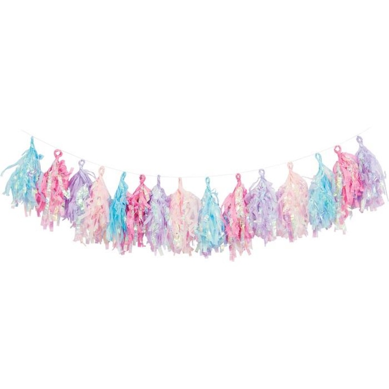 Iridescent Tassel Garland Decoration 3 Metres