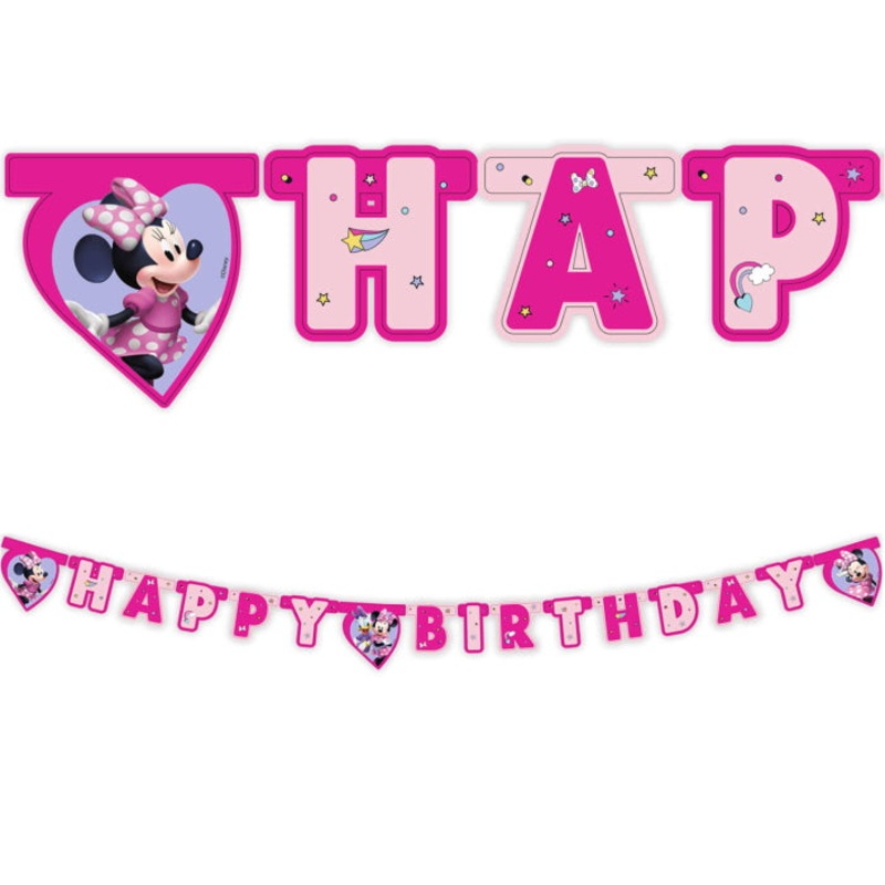 Minnie Mouse Junior Happy Birthday Banner 2 metres
