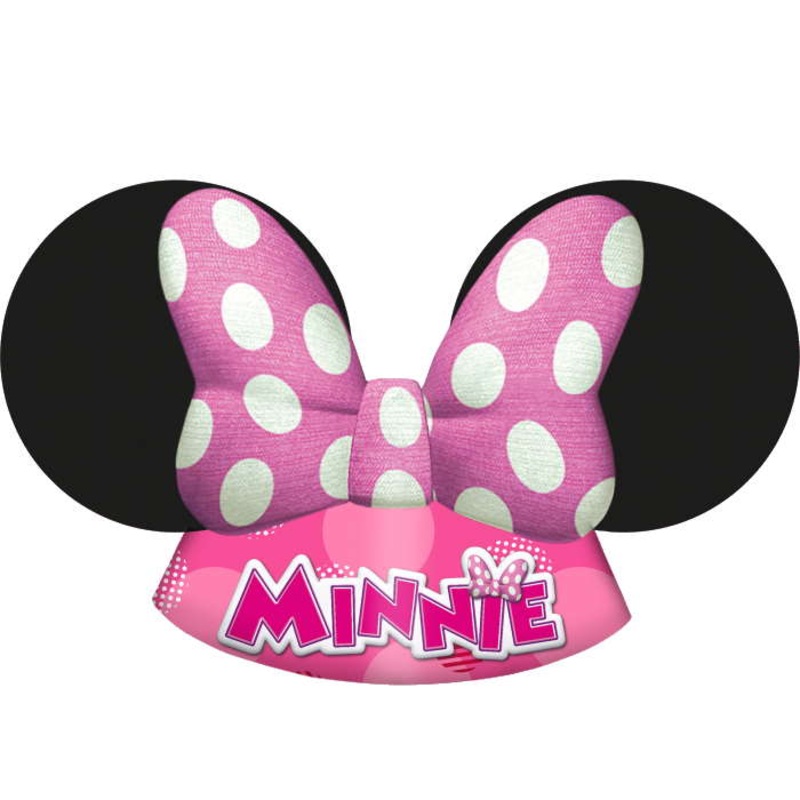 Minnie Mouse Party Hats 6 Pack