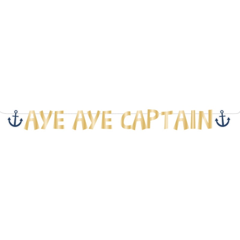 Pirate Banner Aye Aye Captain 2.5 metres