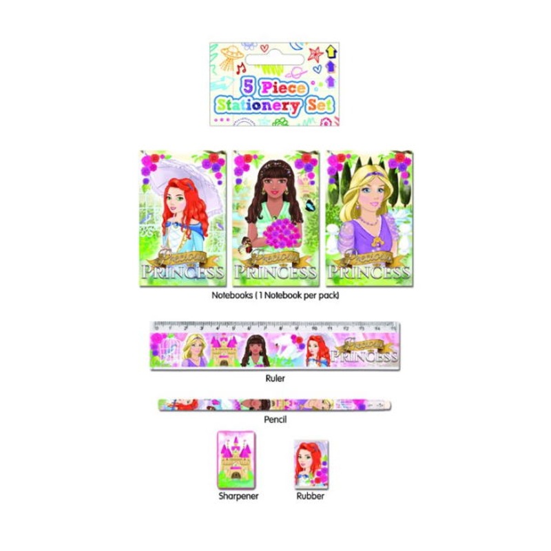 Princess Party Bag Fillers - Stationery Set