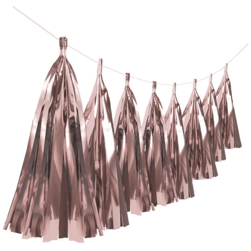 Rose Gold Tassel Garland 6 metres