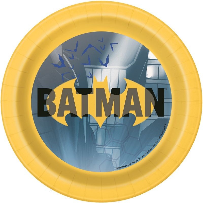 Small Batman Party Plates Pack of 8