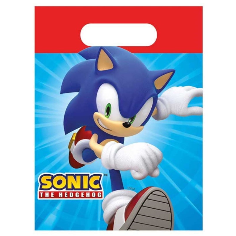 Sonic the Hedgehog Party Bags Paper Pack of 4
