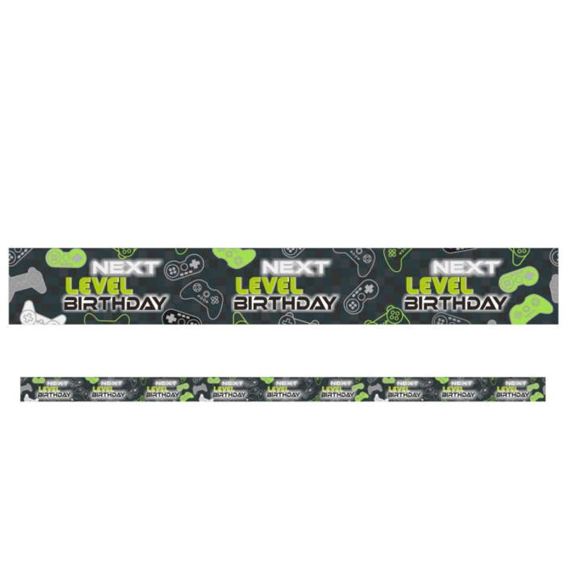 Level Up Birthday Banner Foil 2.7 metres