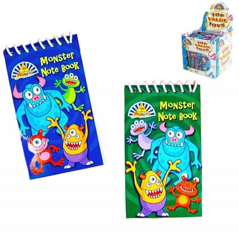Monsters Face Notepad Party Bag Filler Favours