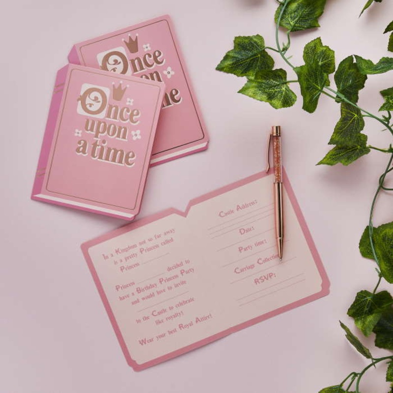 Once Upon a Time Birthday Invitations 10 Pack