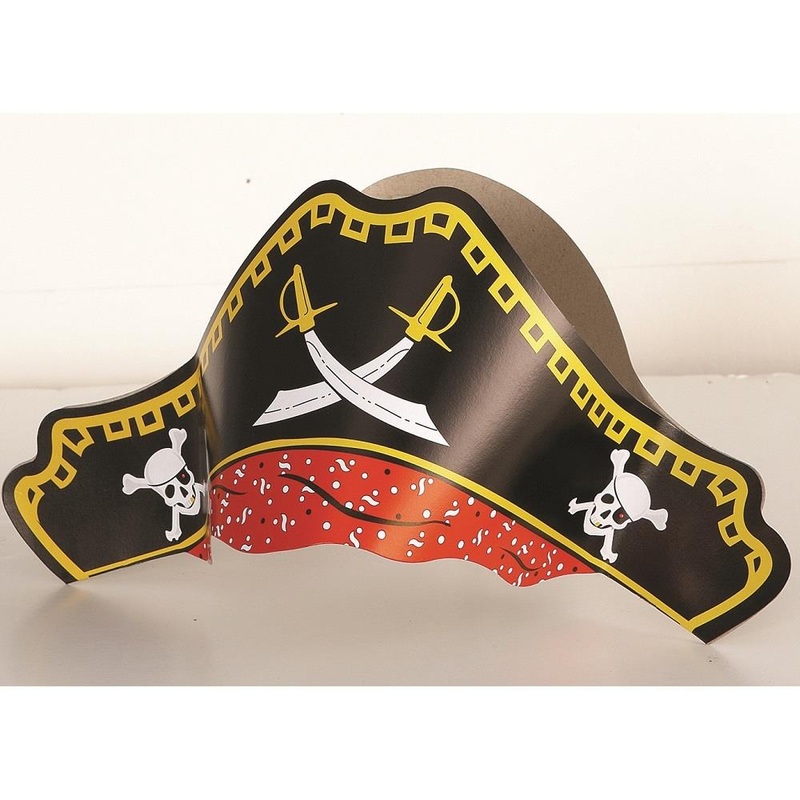 Pirate Party Hats Pack of 4