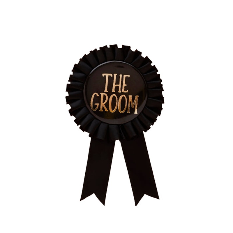 Stag Do The Groom Badge Rosette 18cm
