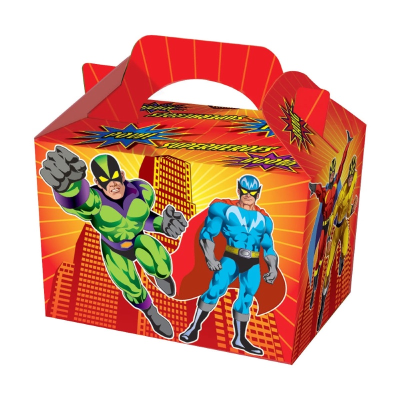 Superhero Food Boxes 14 x 10 cm