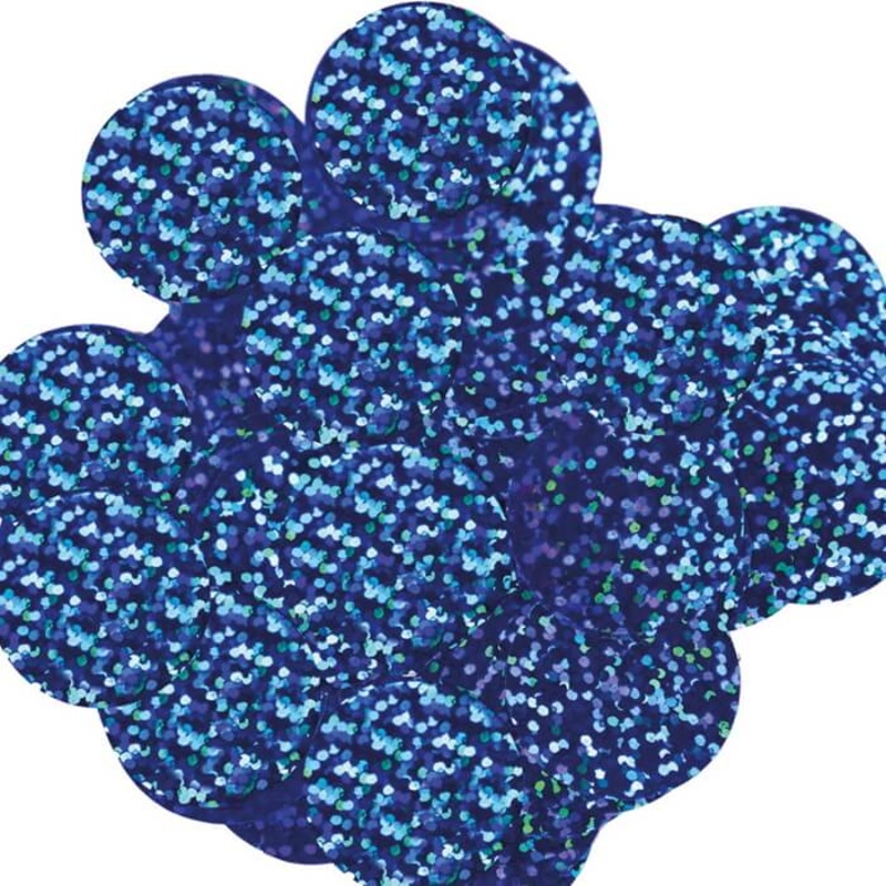 10mm Holographic Blue Confetti 50 grams