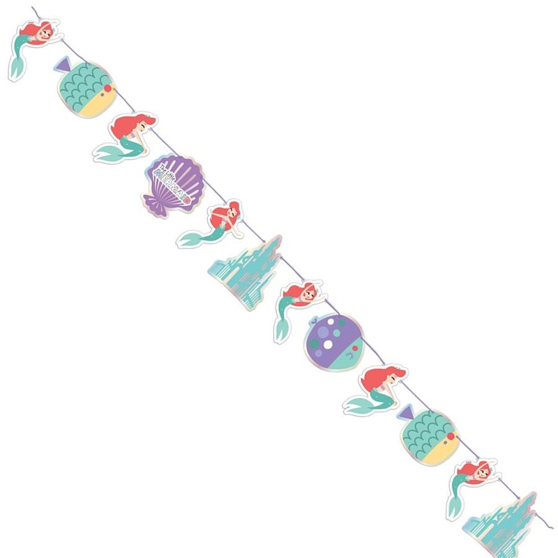 Ariel Little Mermaid Birthday Banner 1.5 metres
