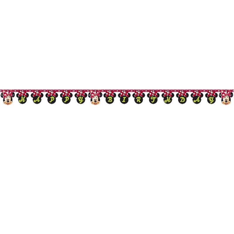 Minnie Mouse Fashion Happy Birthday Banner Decoration