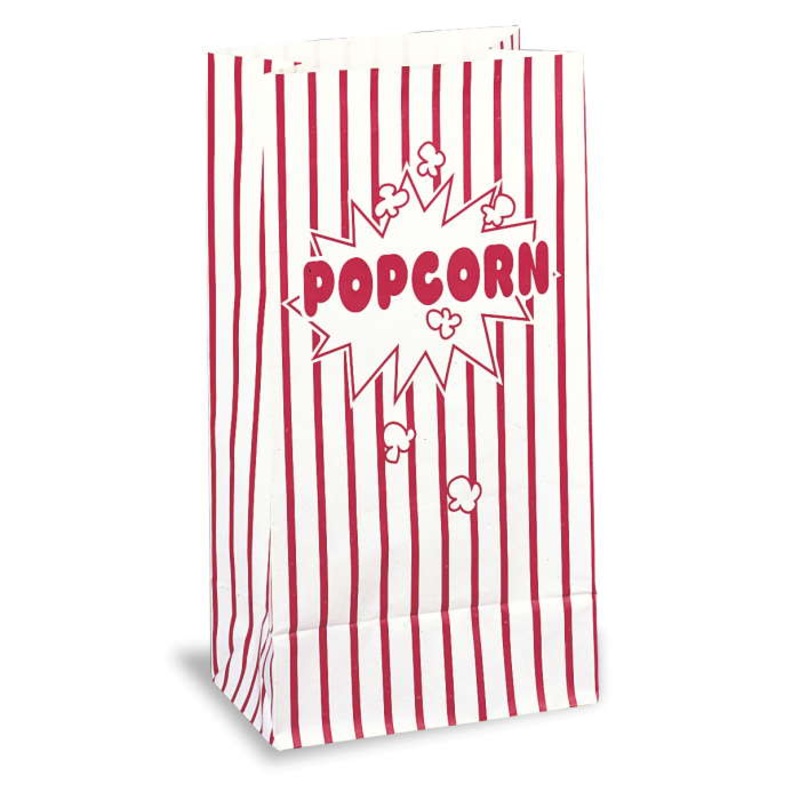 Paper Popcorn Bags 10 Pack - 25 x 12cm