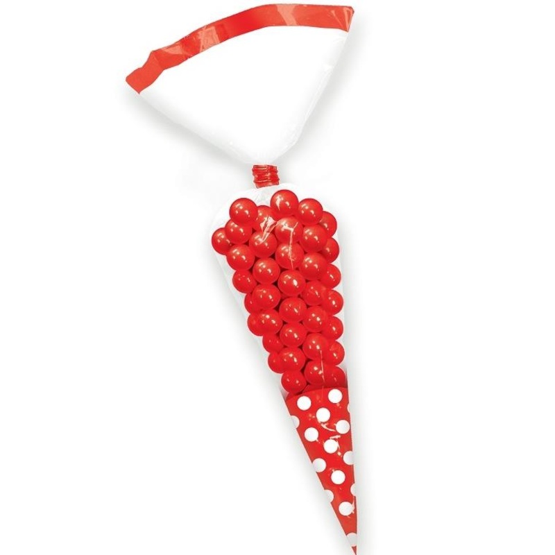 Red and White Sweet Bags Pack of 10