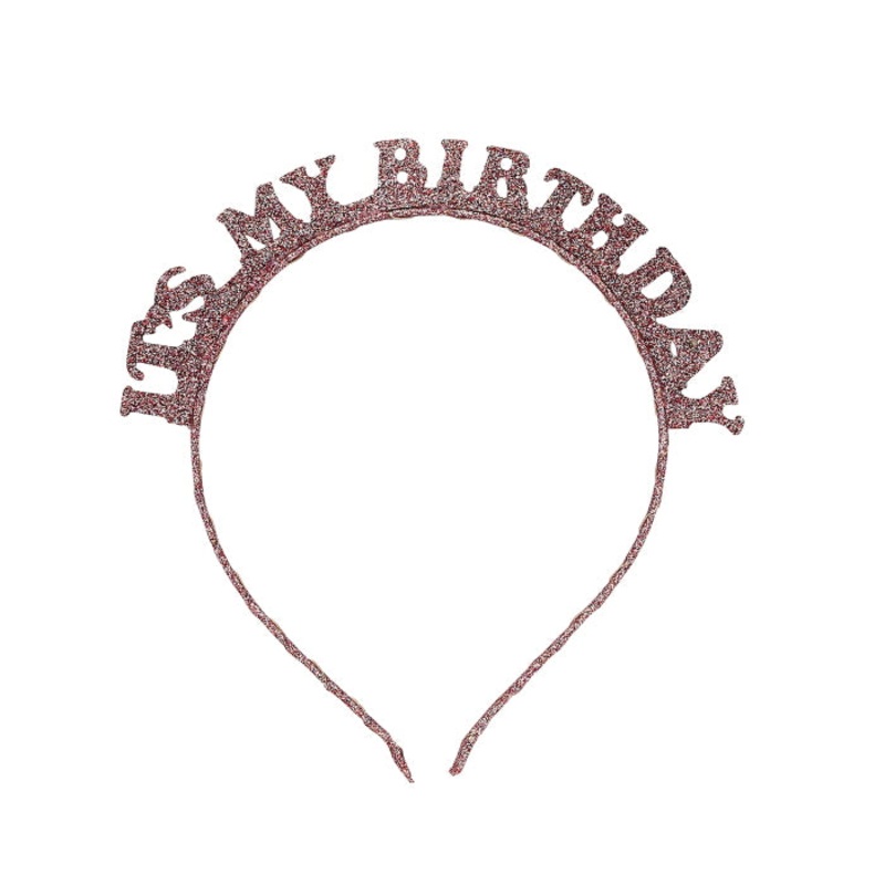 Rose Gold Its My Birthday Headband