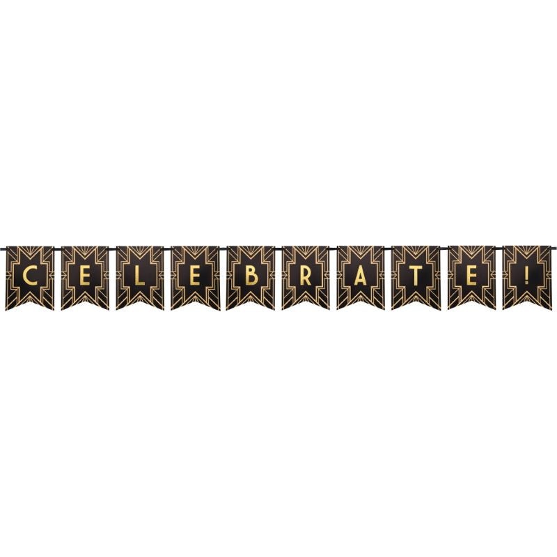 Celebrate 1920s Roaring Twenties Party Banner 1.7 Metres
