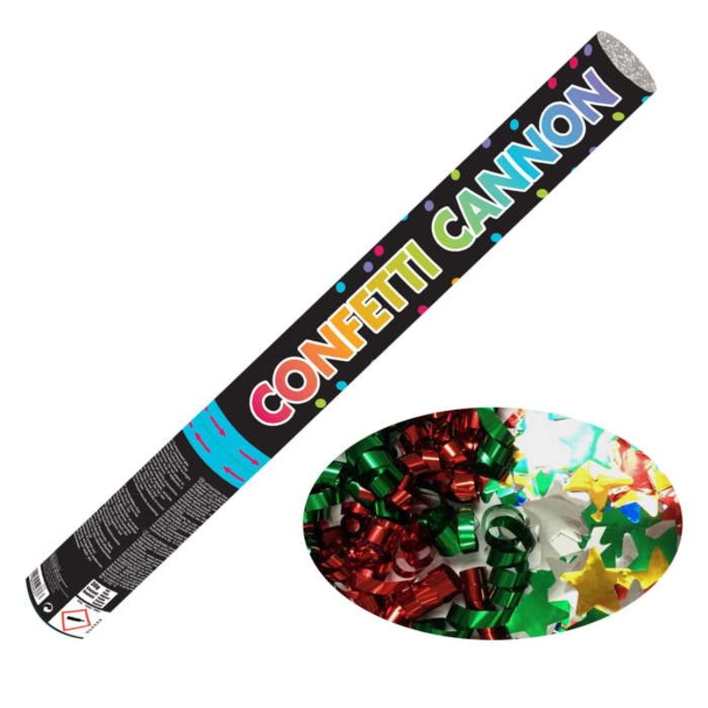 Multicoloured Confetti Cannon: Party Cannon