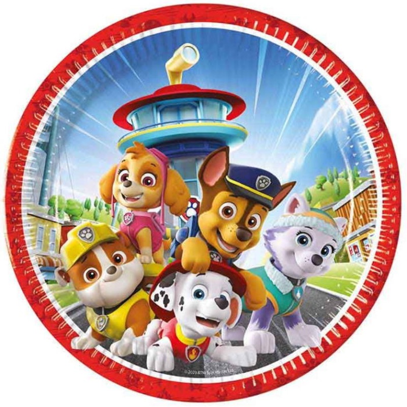 Paw Patrol Rescue Heroes Paper Plates 8 Pack