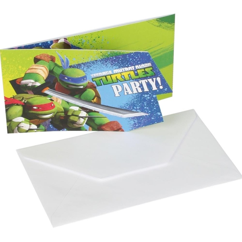 Teenage Mutant Ninja Turtles Invitations Pack of 6