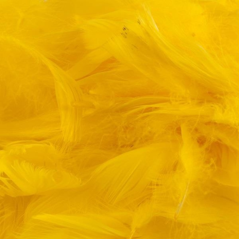 Yellow Craft Feathers 50 grams