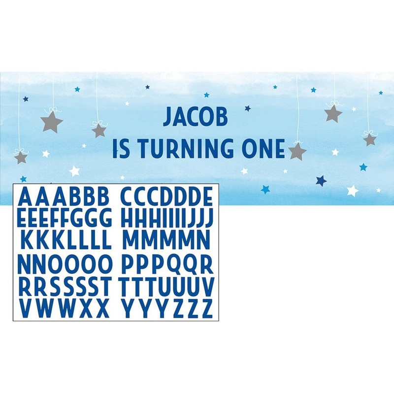 Blue Personalised Baby Shower | Birthday Banner