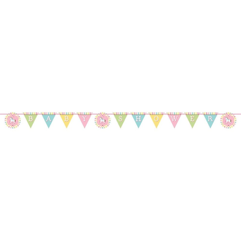 Carousel Baby Shower Banner 2 Metres