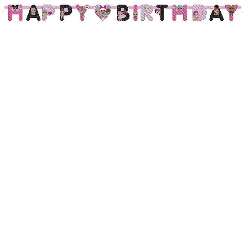 Lol Surprise Happy Birthday Party Banner 1.7 Metres
