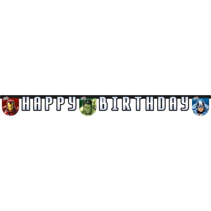 Marvel Avengers Happy Birthday Banner 2.3 Metres