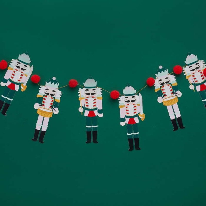 Nutcracker Pom Pom Garland 2 metres