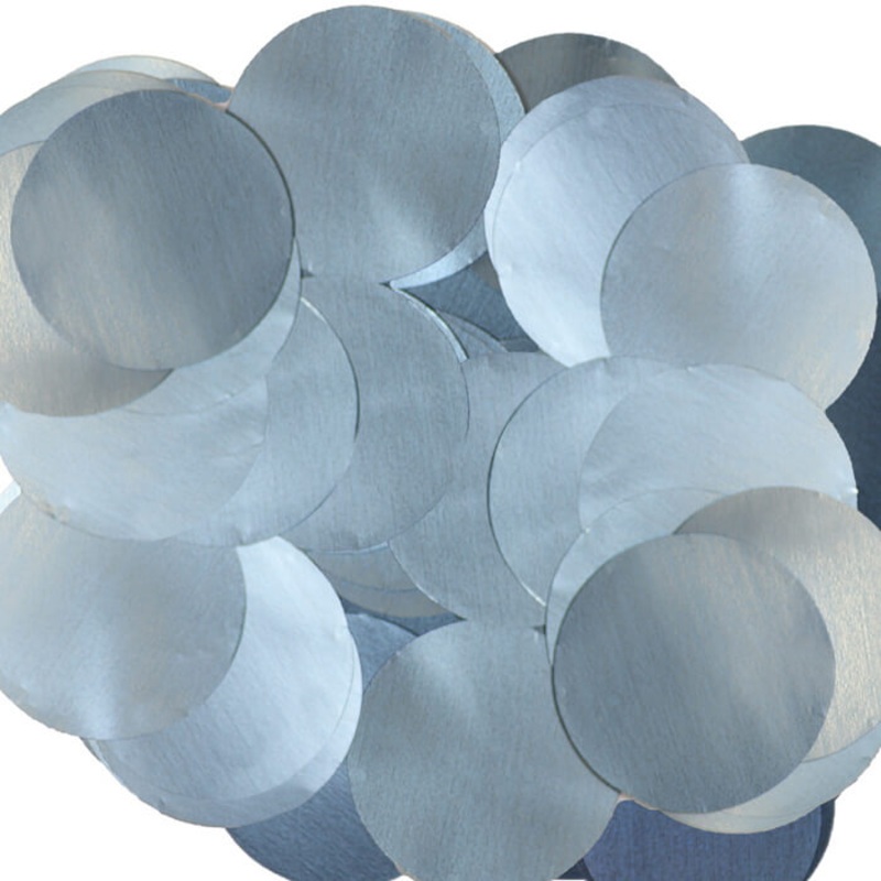25mm Light Blue Metallic Table Confetti 14 Grams
