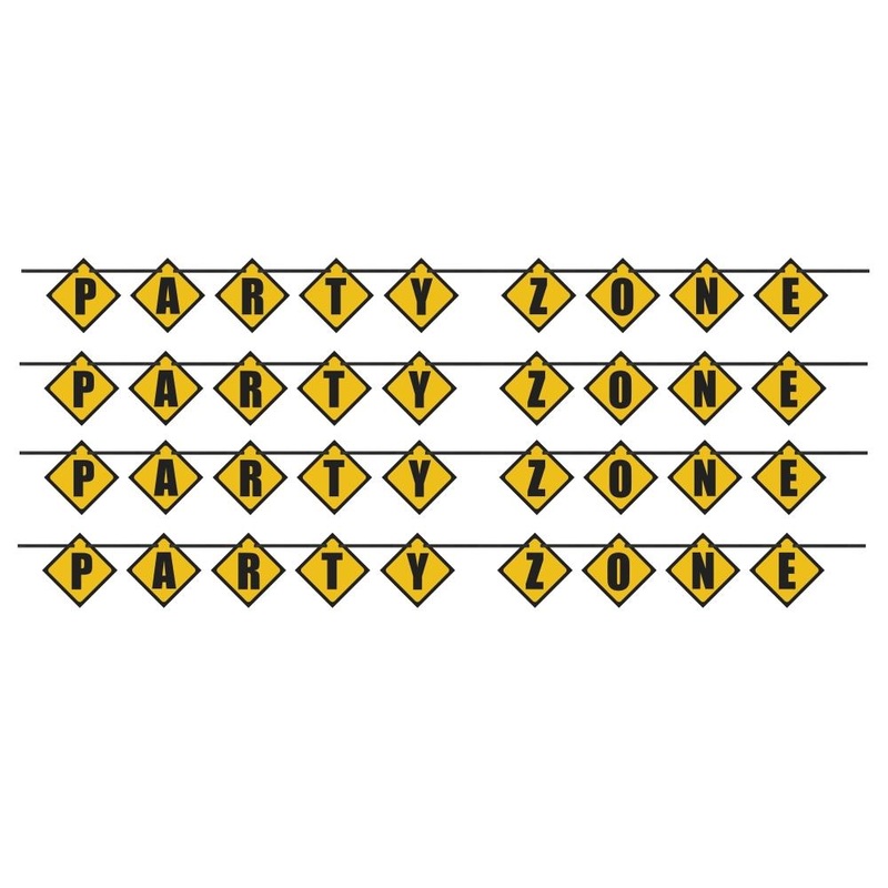 Construction Party Letter Banner Party Zone 2.7 Metres